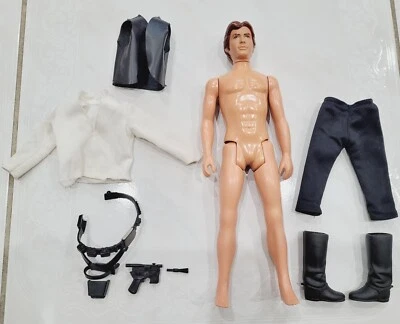 $112 • Buy 🔥 Vintage 1979 HAN SOLO 12  Inch Star Wars Original Large Figure Kenner Rare 🟣