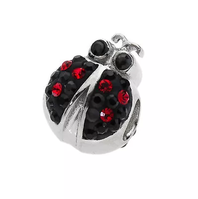£69 • Buy Amore & Baci Swarovski Ladybird Bead Sterling Silver
