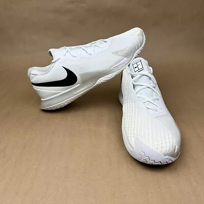 Nike Air Zoom Vapor Cage 4 White Black Mens Sneakers Shoes CD0424-107 Size 10.5 • $64.99