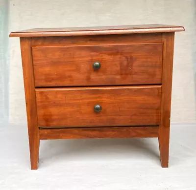 Vintage Danish Modern Nightstand End Table With 2 Drawers MCM • $79.99