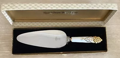 Royal Crown Derby China Cake Slice Server Gold Design On Handle Boxed • £9.99
