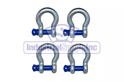 Anchor Shackle | Clevis | Alloy Screw Pin | 3/8  | 4 Pack | Industrial Supply • $8.95