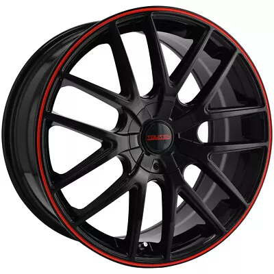 Touren TR60 16x7 5x100/5x4.5  +42mm Black/Red Wheel Rim 16  Inch • $125.99