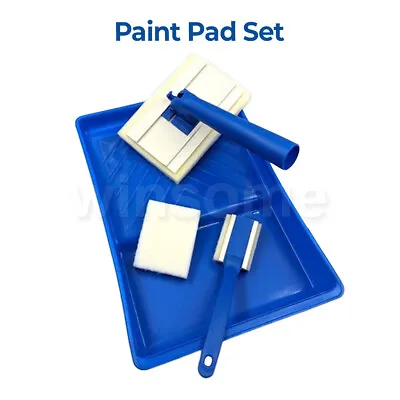 Paint Pad Set 5Pcs Wall & Ceiling Painting Pad Adjustable Handle • £9.29