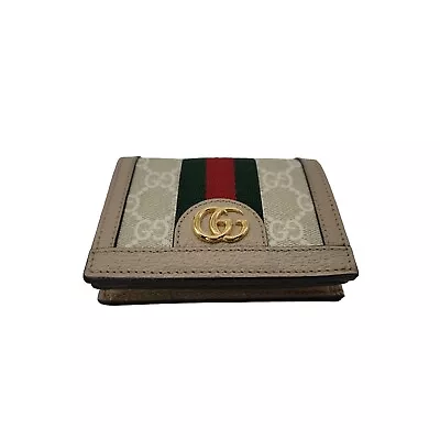 Gucci Web GG Supreme Ophidia Compact Bifold Wallet • $395