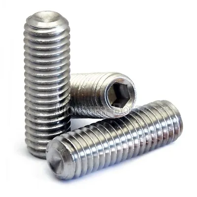 M3 Stainless Steel Set Screws With Cup Point Socket (Allen Key) Drive DIN 916 • $5.02