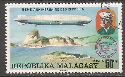 Malagasy Republic #546 (A152) VF USED - 1976 50fr LZ-127 Over Rio • $1