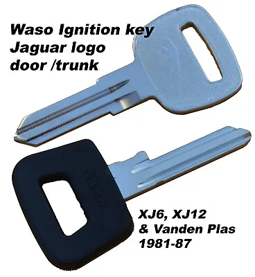 $24.95 • Buy Jaguar Key Blank Set 1981-87 XJ6, XJ12, Vanden Plas Ignition, Door & Trunk