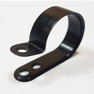 £2.69 • Buy Plastic P Clip 27.9mm 1-1/8  Nylon Black Pclip Clamp Hose Cable Holder Conduit