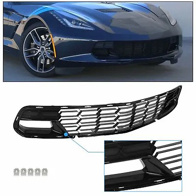 Front Lower Grille For Chevy Corvette C7 Z06 ZR1 Grand Sport 14-19 W/O Camera • $53.30