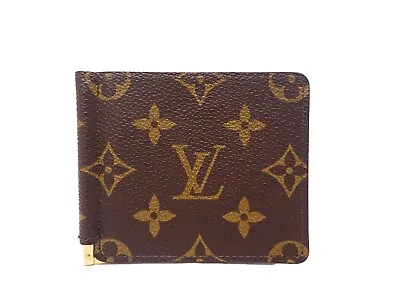 LOUIS VUITTON Monogram Wallet Bi-fold Bill Holder Browms Vintage 1987 Malletier • $500.69