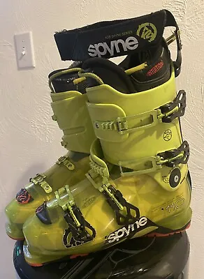 SPYNE K2 110 Flex Men's Ski Boots Neon Outdoor Winter Sport Size 28/28.5 • $89