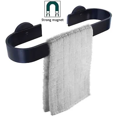Magnetic Towel Bar Holder Towel Rack Hook Hanger For FridgeKitchen Sink Cabinet • $8.99