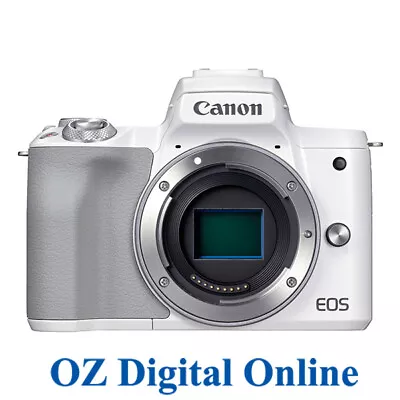 NEW Canon EOS M50 MK II Body (kit Box) White 1 Year Au Warranty • $1279