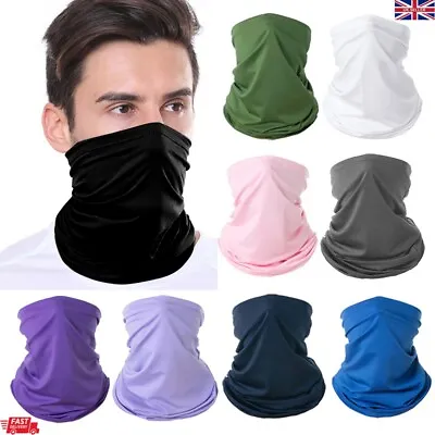 £3.39 • Buy Face Covering Mask Bandana Scarf Shield Neck Warmer Snood Premium Soft Milk Silk