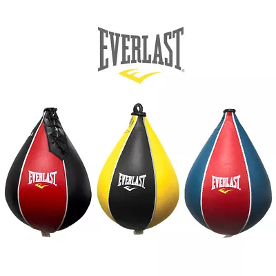 New Everlast Original Leather Boxing Speed Bag Reflex Training MMA Gym Fitness • $183.75