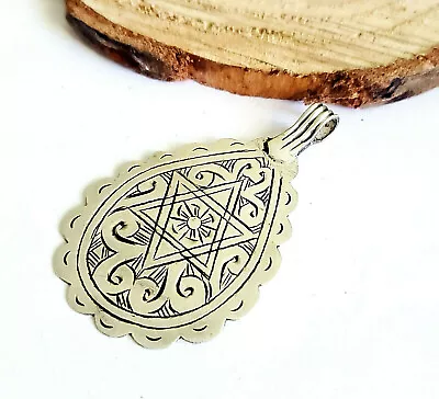 Berber Sahara Pendant Silver Moroccan Amazigh Pendant Ethnic Tribal • $35.99