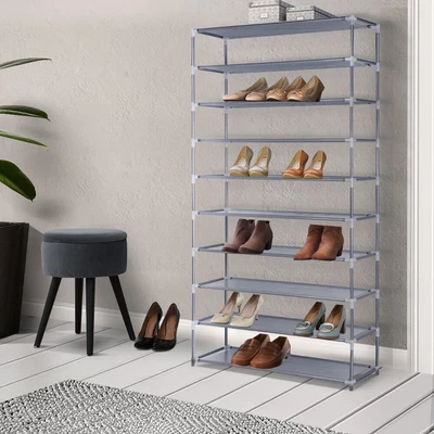 $23.47 • Buy Shoe Rack Racks Organiser Storage Shelf Shelves Stand Holder 10 Tier 50 Pairs