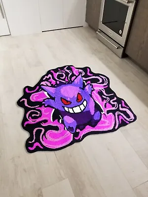 Gengar Japanese Anime Cartoon Wool Carpet Floor Mat Living Room Rugs Smoke 80cm • £96.37