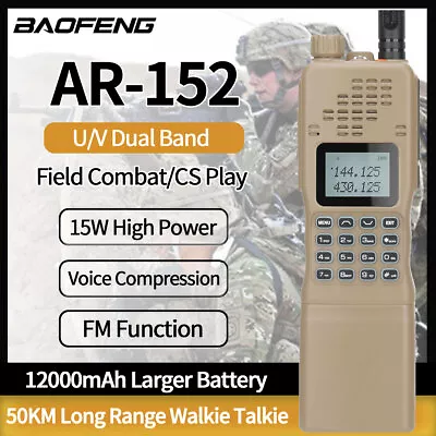 Baofeng AR-152  Dual Band WalkieTalkie Tactical Military Grade Ham Two Way Radio • $73.99