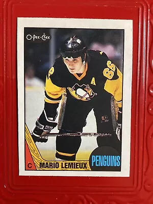 MARIO LEMIEUX  1984-85  O-Pee-Chee #262 Rookie RC HOF  Nice !!!    B • $65