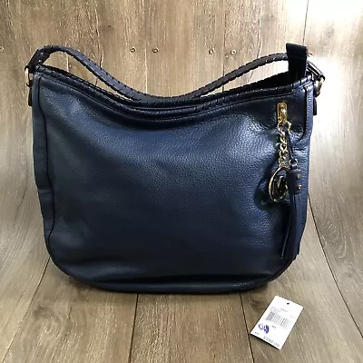 New Michael Kors Bennet Navy Leather Tassel Shoulder Handbag  • $70