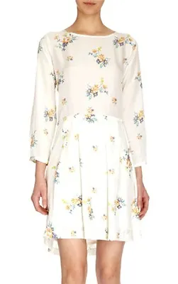 GIRL By BAND OF OUTSIDERS FLORAL HABOTAI SILK DRESS SIZE SMALL • $375