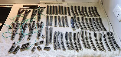 Bachmann N Scale COLLECTION OF EZ-TRACK SECTIONS Incl POINTS - Pre-used • $112.50