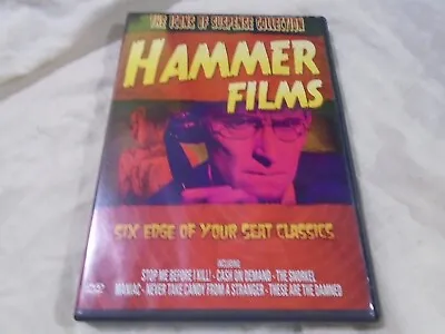 Hammer Films Suspense Collection DVD R1 Six Films Hammer Horror Peter Cushing • £17.95