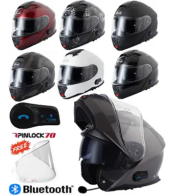 Vcan V272 Bluetooth Flip Front Flip Up Modular Motorbike Motorbike Helmet Drogon • $273.86