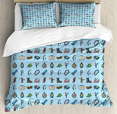 Colorful Duvet Cover Set Camping Equipment Hiking • £32.99