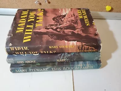 Lot Of 3 Mary Stewart Vintage HB/DJ Book Club   This Rough Magic  1st ? Edition • $15