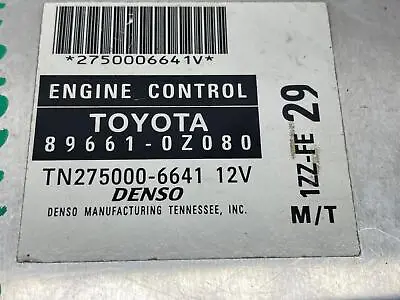 2004 Toyota Corolla 1.8L Electronic Engine Computer Control Module 89661-0Z080 • $104.99