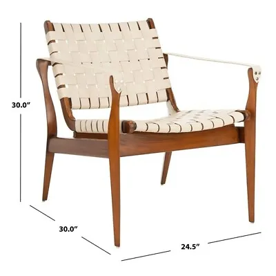 $603 • Buy Safavieh Dilan Leather Safari Chair, Reduced Price 2172713796 SFV9005A
