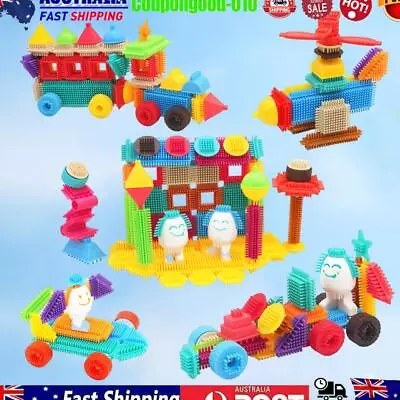 Bristle Shape Blocks Build And Play Fun Bricks Set For Boys Girls (100pcs) • $43.01