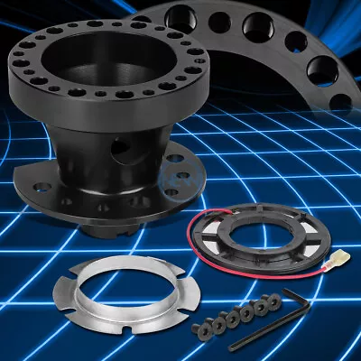 Black 6-Holes Steering Wheel Hub Adaptor For 88-91 Civic/CRX DA5 90-93 Integra • $30.99