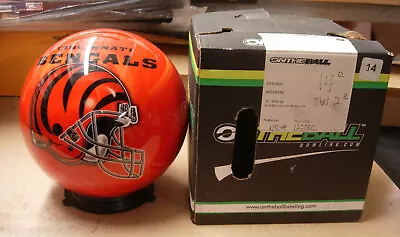 14# 0oz TW 2.0 2013 Style VIZ-A-BALL NFL CINCINNATI BENGALS Bowling Ball USBC • $175