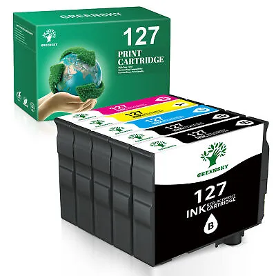 4-12 Pack Ink Cartridges For Epson 127 WorkForce 545 60 630 633 635 645 840 845 • $18.50