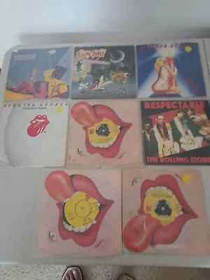 Rolling Stones Vinyl 45s Records X8 • $60