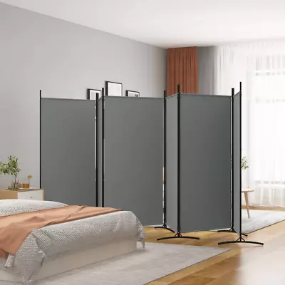 VidaXL 6-Panel Room Divider Anthracite 520x180 Cm Fabric • $106.32