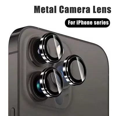 For IPhone 13 14 15 Pro Max Camera Lens Metal Screen Protector Full Lens Cover • £3.95
