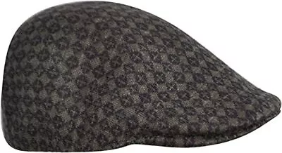 KANGOL Jacquard 507 Ivy Cap Driving Wool Blend Hat - Tic Tac Jac Dark Flannel • $51.16