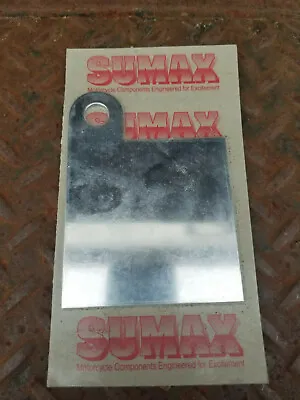 NOS Harley Davidson Motorcycle Sumax Aluminum Inspection Sticker Plate Qty 1 • $12