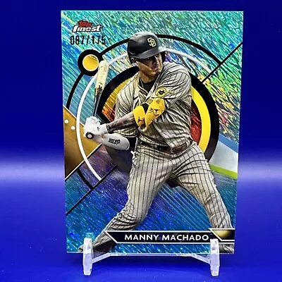 Manny Machado 2023 Topps Finest Aqua Shimmer Refractor /175 San Diego Padres #84 • $7