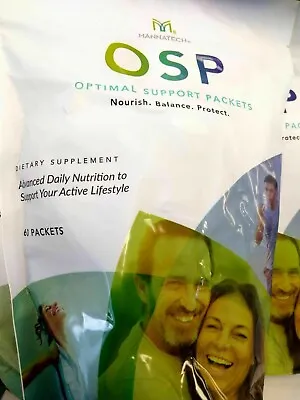 Mannatech Optimal Support Packets OSP 60 Packets Immune Multivitamin Support NEW • $129.95