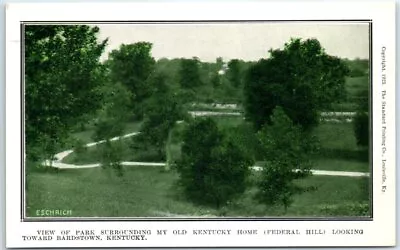 View Of Park Surround My Old Kentucky Home Looking Toward Bardstown Kentucky • $3.46