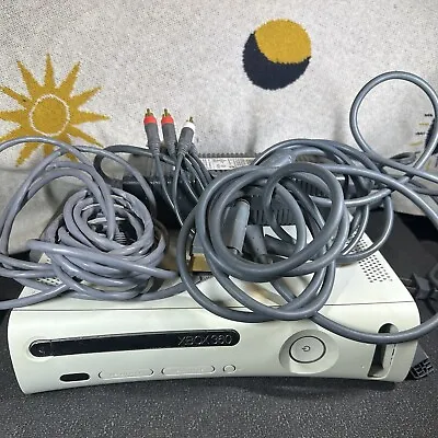 $10 • Buy XBOX 360 CONSOLE Cords TRAY WONT OPEN POWERS ON WORKS AS IS FOR PARTS OR REPAIR