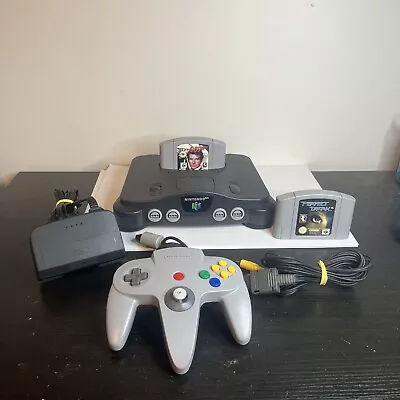 Nintendo 64 N64 Console 2x Games GoldenEye Bond 007 Perfect Dark PAL AUS Tested • $220