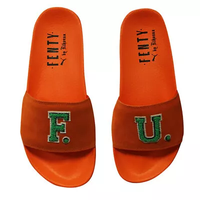 $90.18 • Buy Puma Fenty Rihanna Suede Leadcat FU Slides Flip Flops Sandal 367087 03 B35B