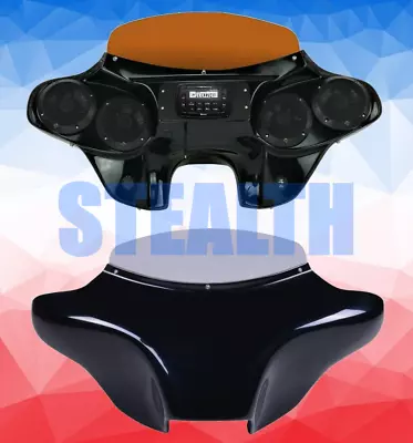 $855 • Buy Fits Yamaha V Star 650/1100 Motorcycle Batwing Fairing W/Stereo-4x5.25  Speakers